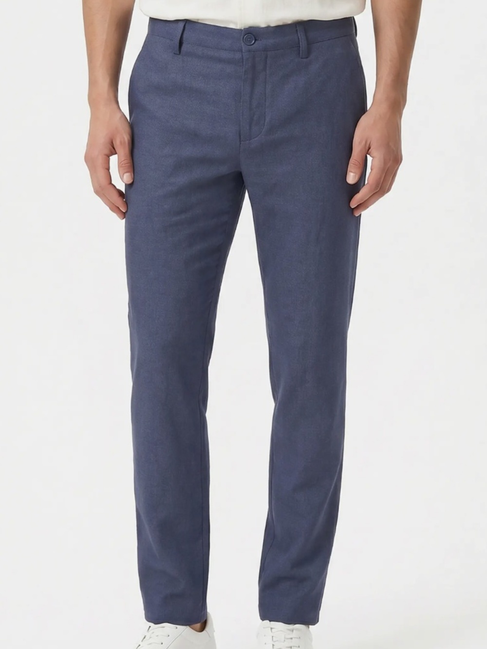 Linen Blend Flat Front Pants Onia